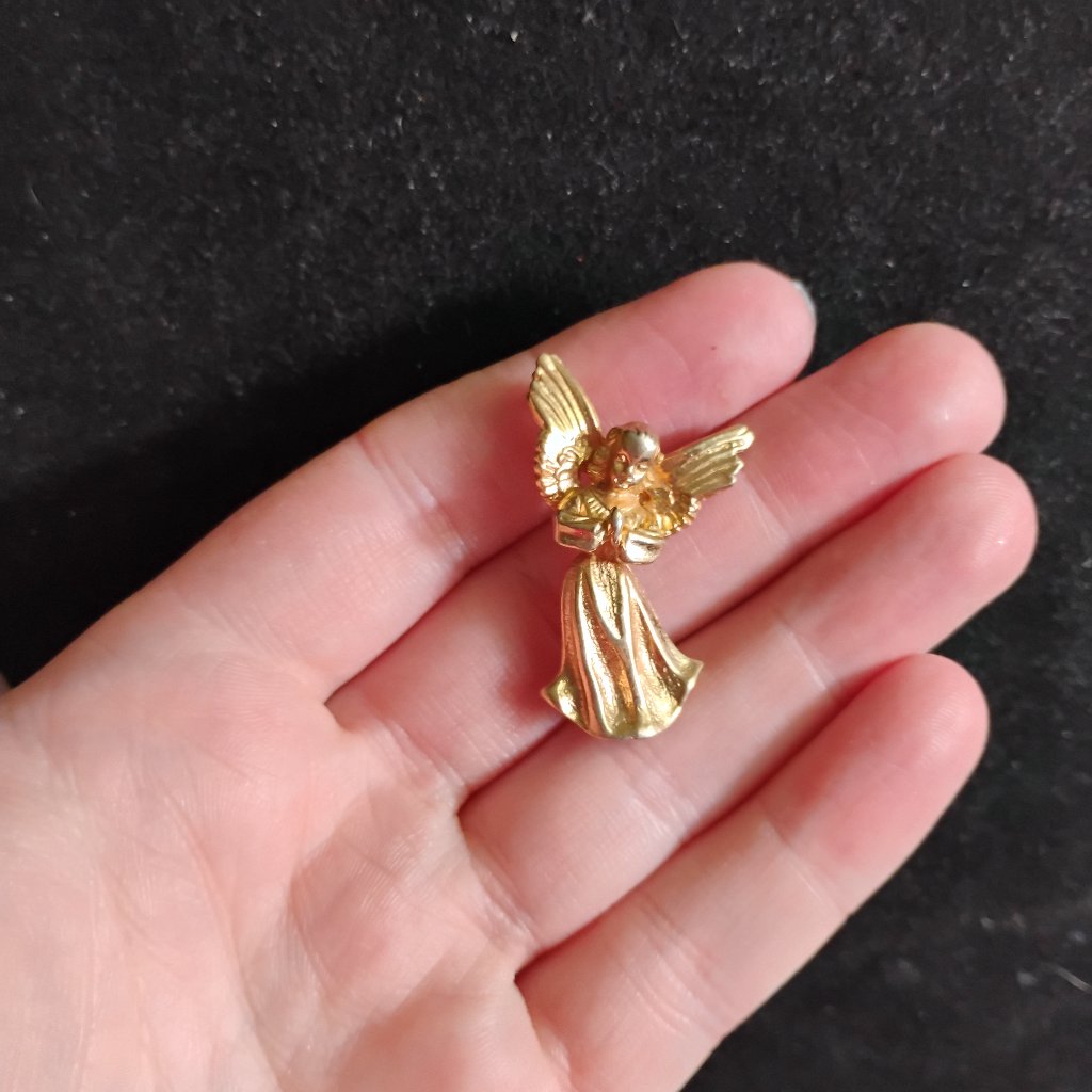 Vintage Napier Angel Brooch 10$
